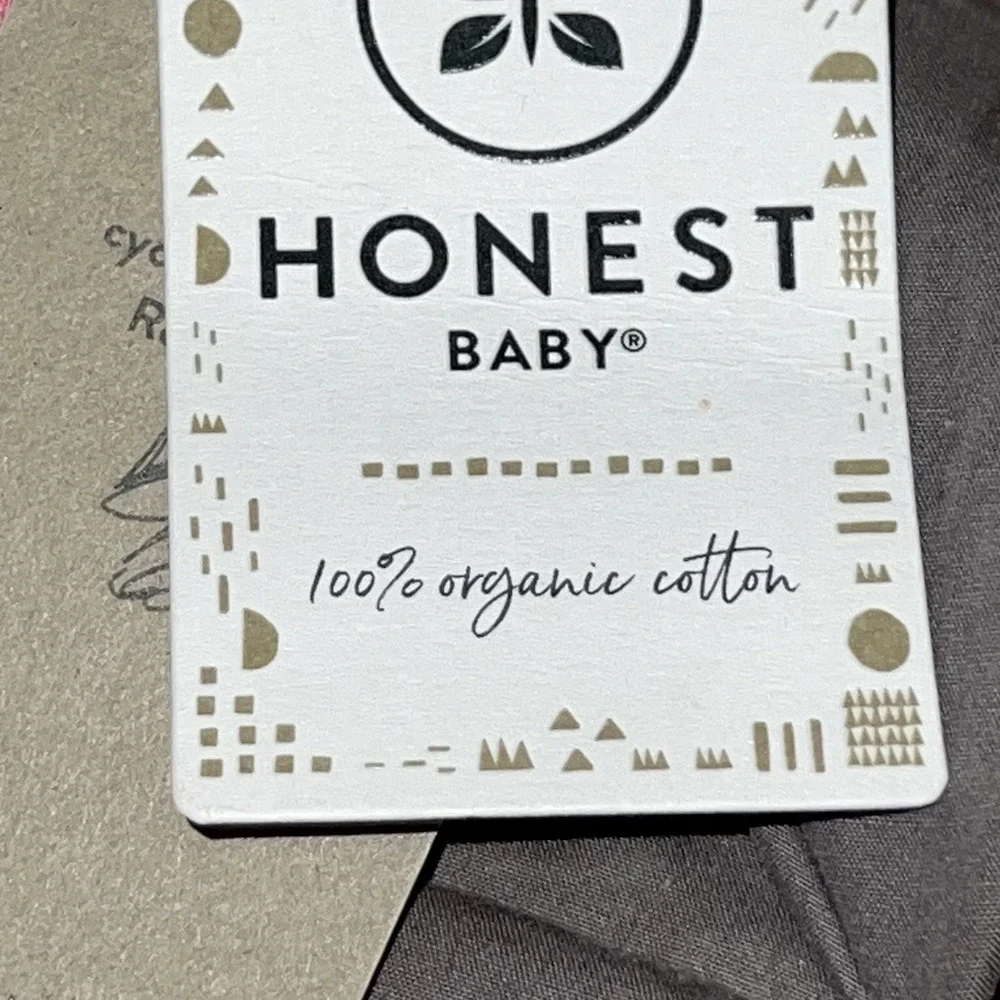 Honest Baby Clothing Set of 5 One Pieces Bodysuits Multi Colors Cotton 0-3 Month